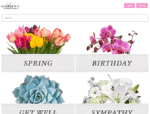 Tablet Screenshot of griffinsfloraldesigns.com